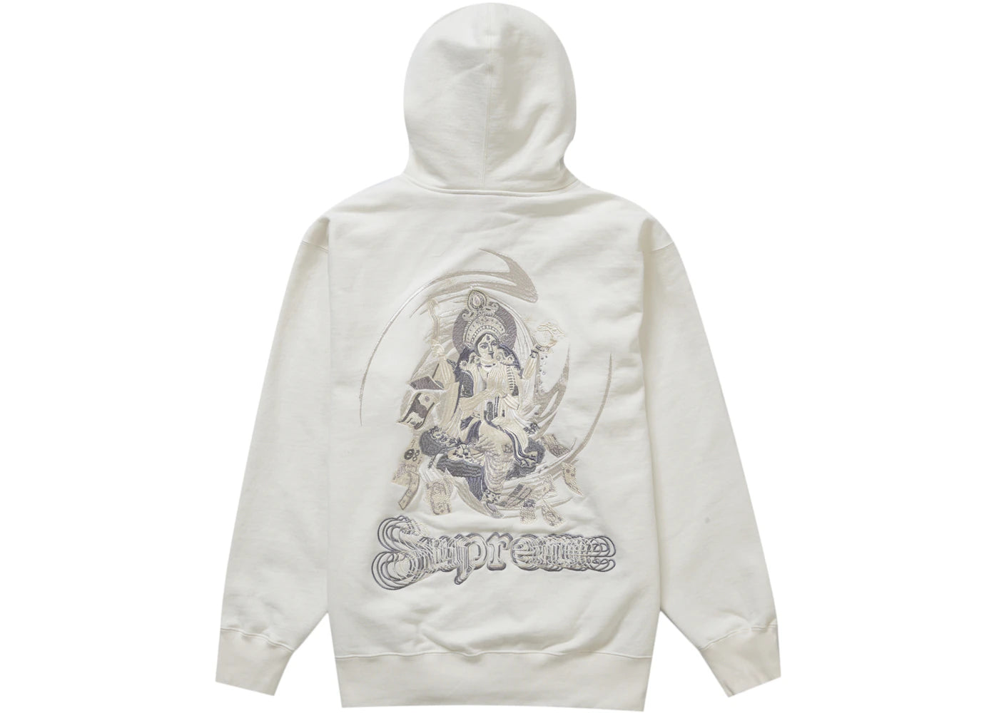 Supreme Lakshmi Zip Up Hooded Sweatshirt White