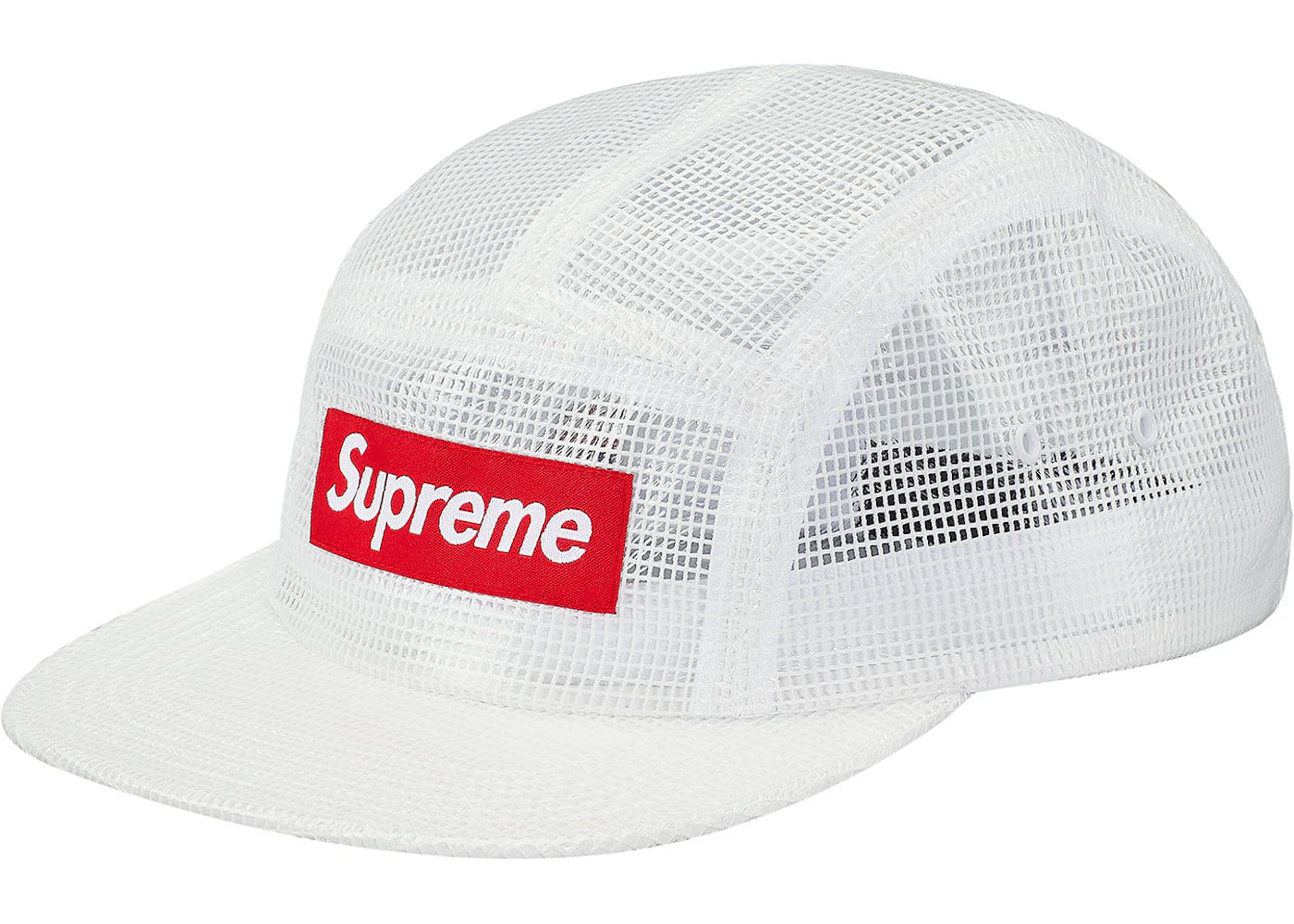 Supreme Laminated Box Weave Camp Cap Clear