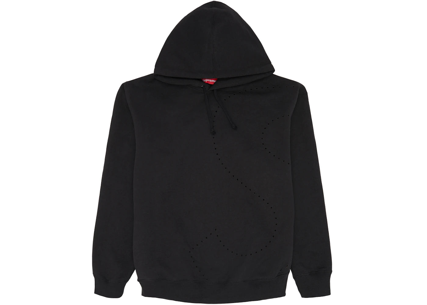 Supreme Laser Cut S Logo Hooded Sweatshirt Black
