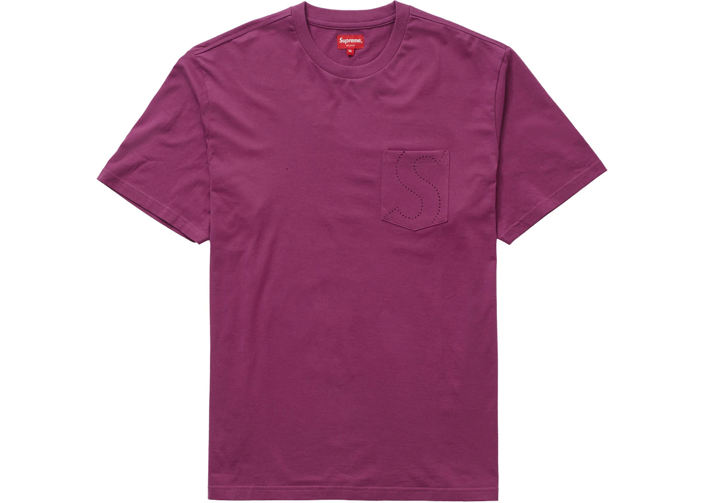 Supreme Laser Cut S Logo Pocket Tee Purple