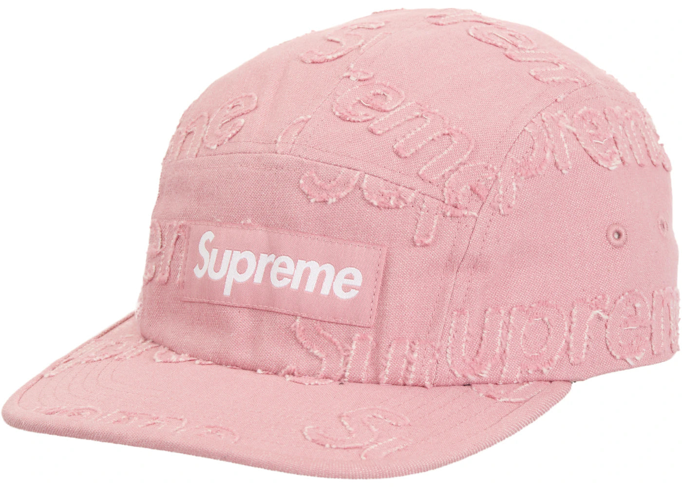 Supreme Lasered Denim Camp Cap Pink