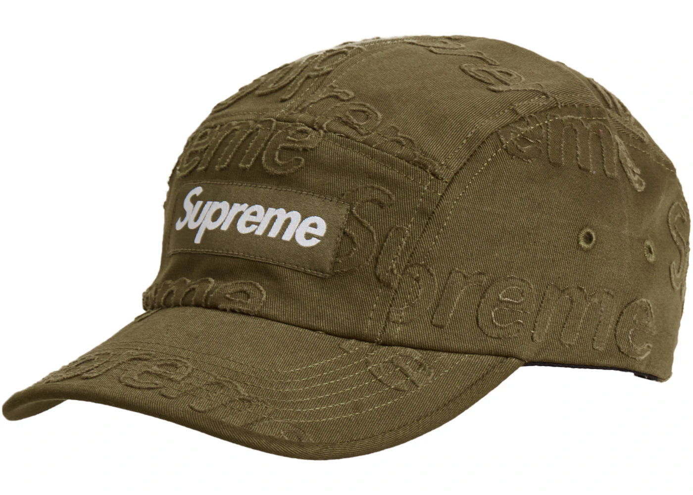 Supreme Lasered Twill Camp Cap Olive