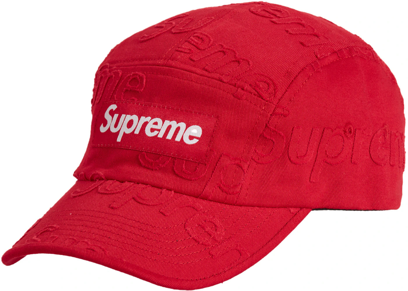 Supreme Lasered Twill Camp Cap Red