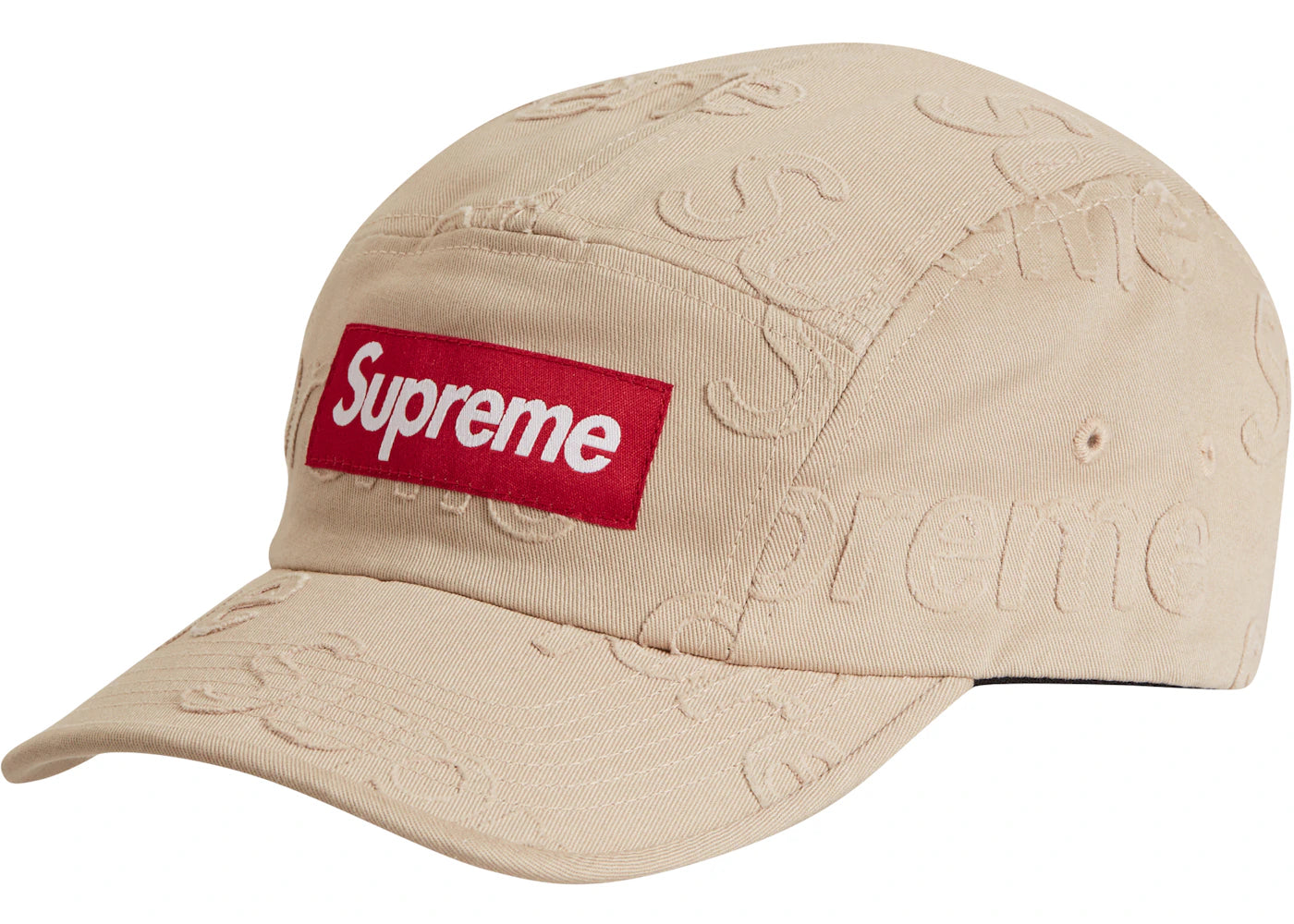 Supreme Lasered Twill Camp Cap Tan