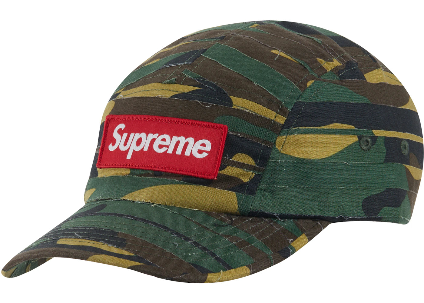 Supreme Layered Camo Camp Cap Green
