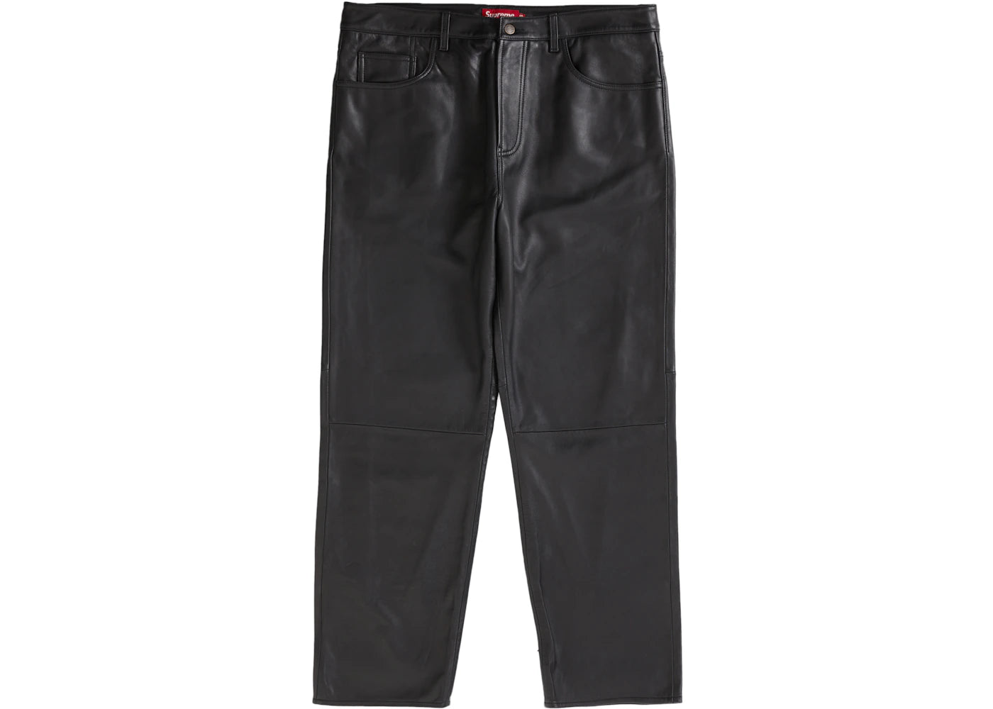 Supreme Leather 5-Pocket Jean (FW22) Black