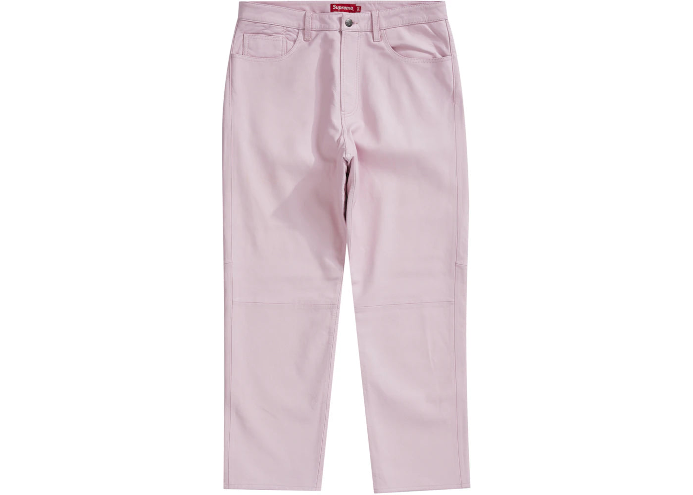 Supreme Leather 5-Pocket Jean Pink