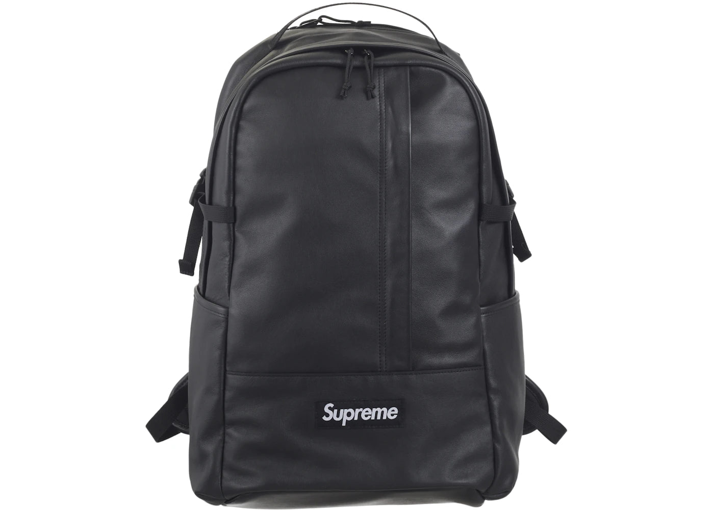 Supreme Leather Backpack (FW24) Black