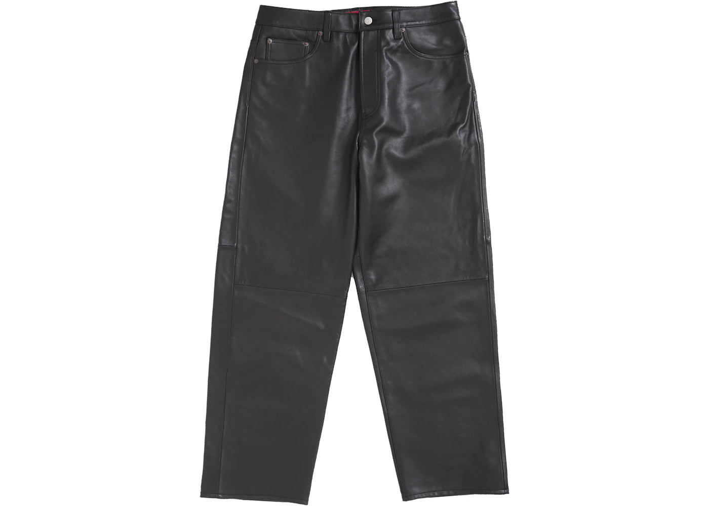 Supreme Leather Baggy 5-Pocket Jean Black