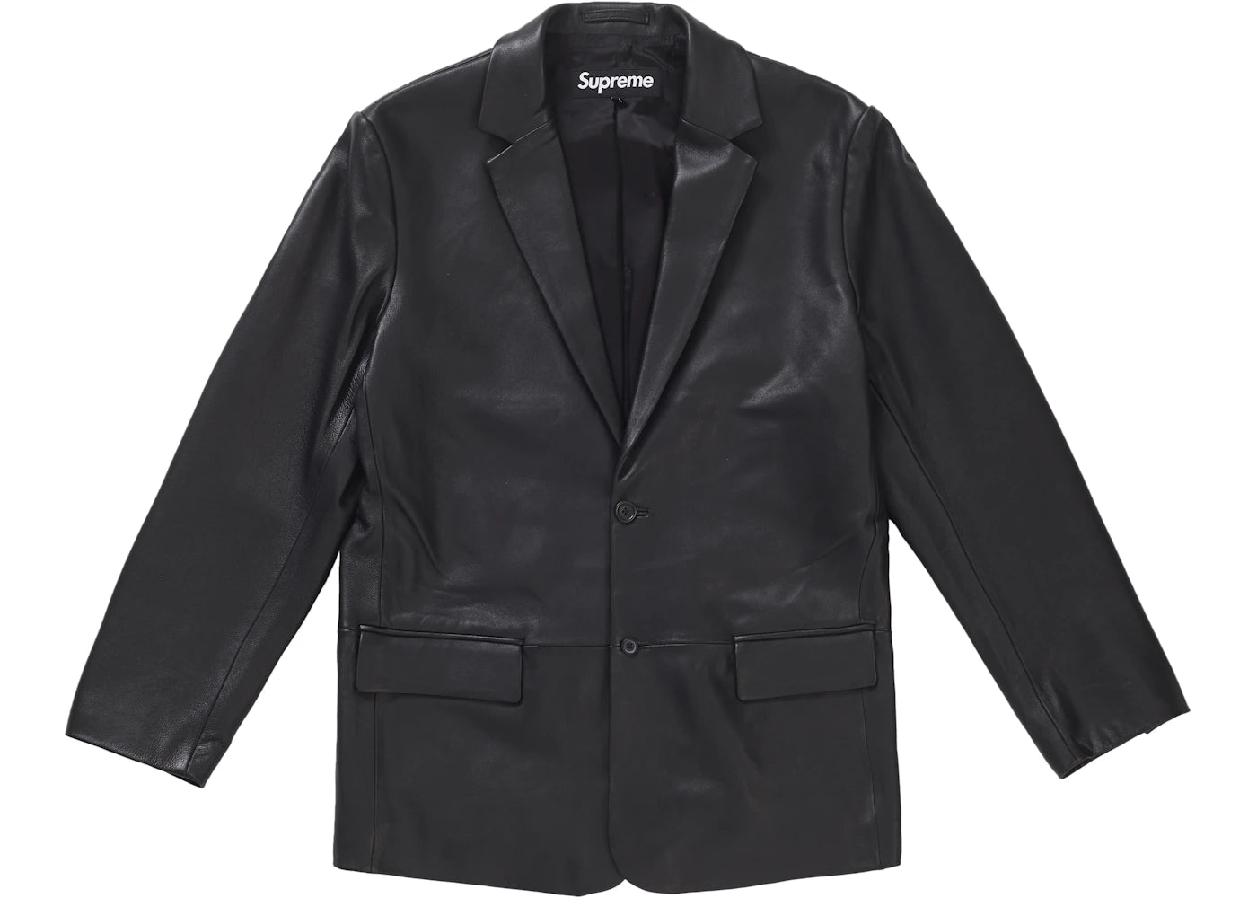 Supreme Leather Blazer Black