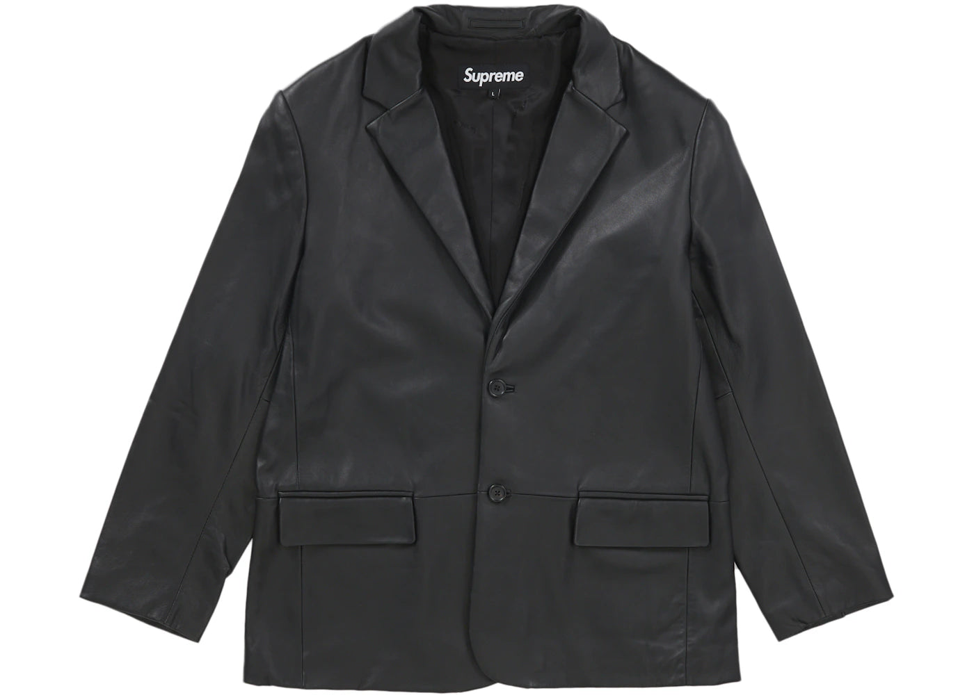 Supreme Leather Blazer (FW22) Black