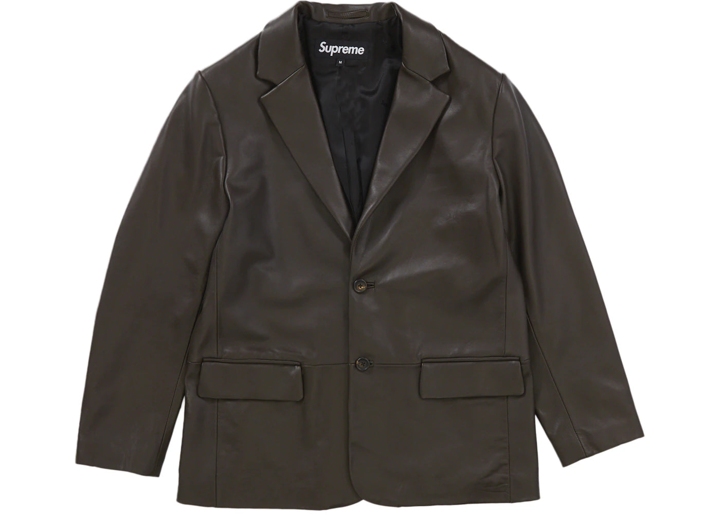 Supreme Leather Blazer (FW22) Brown