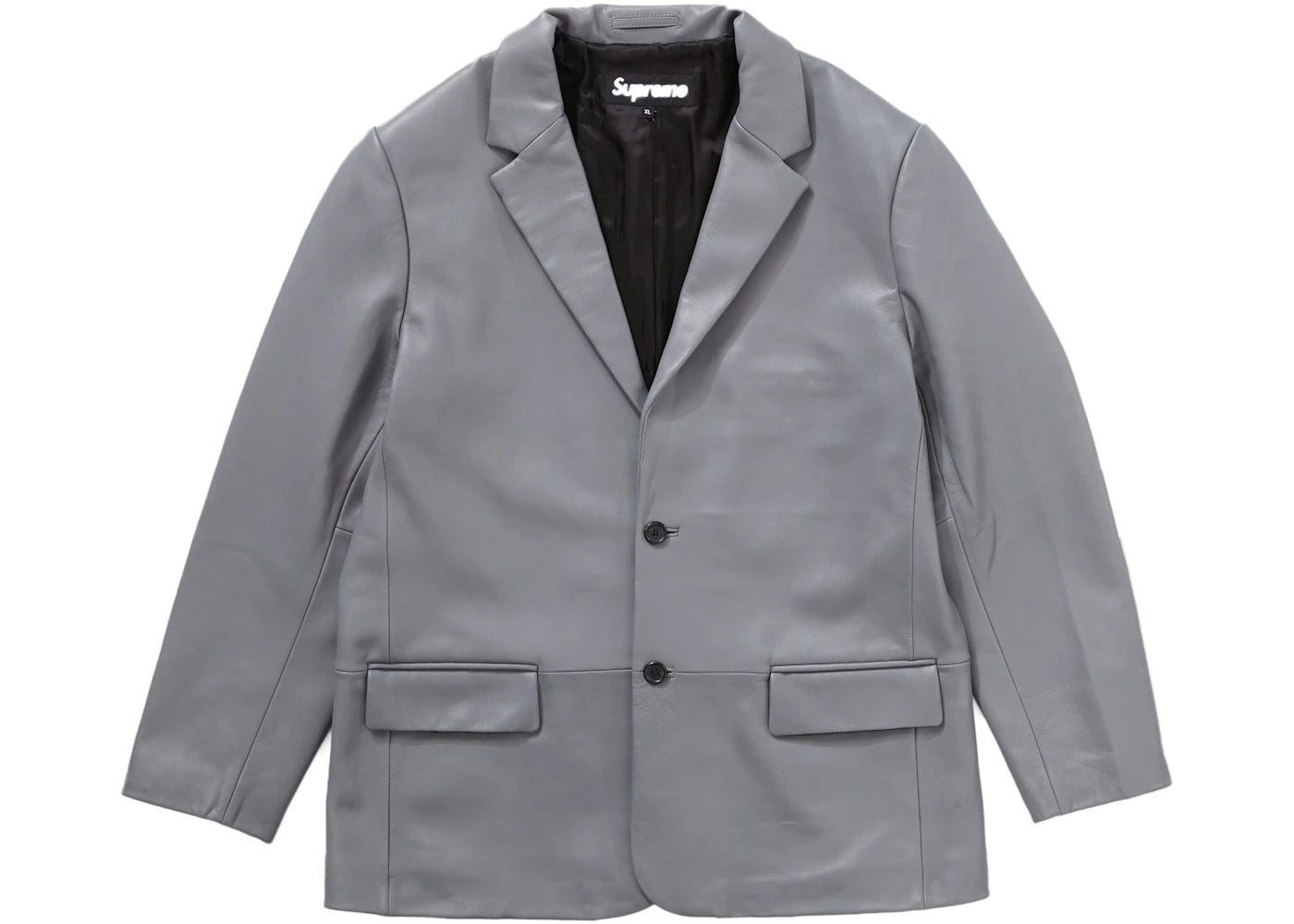 Supreme Leather Blazer (FW22) Grey