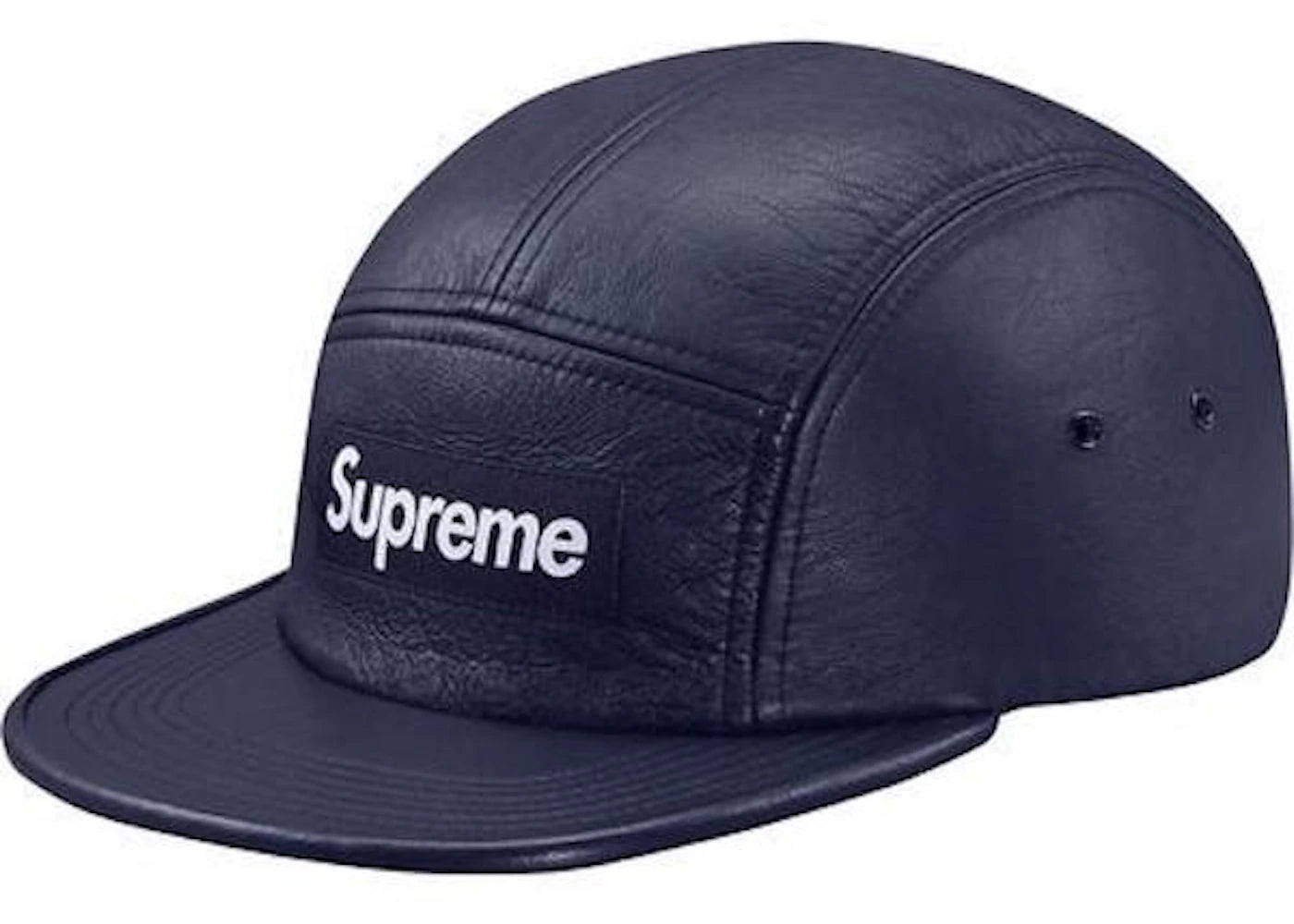 Supreme Leather Camp Cap Royal