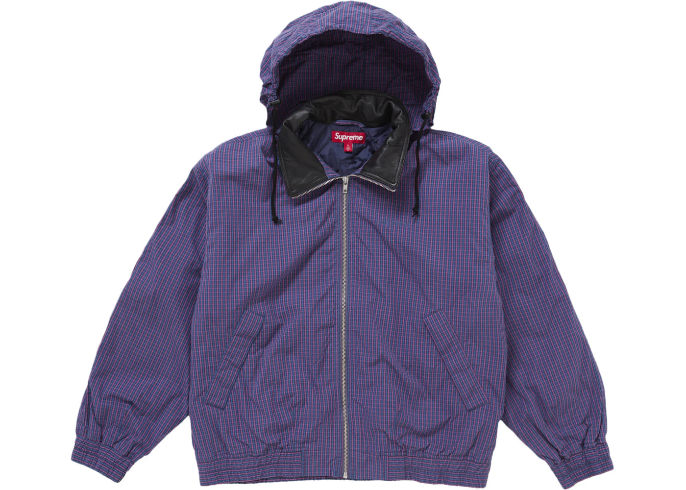 Supreme Leather Collar Utility Jacket