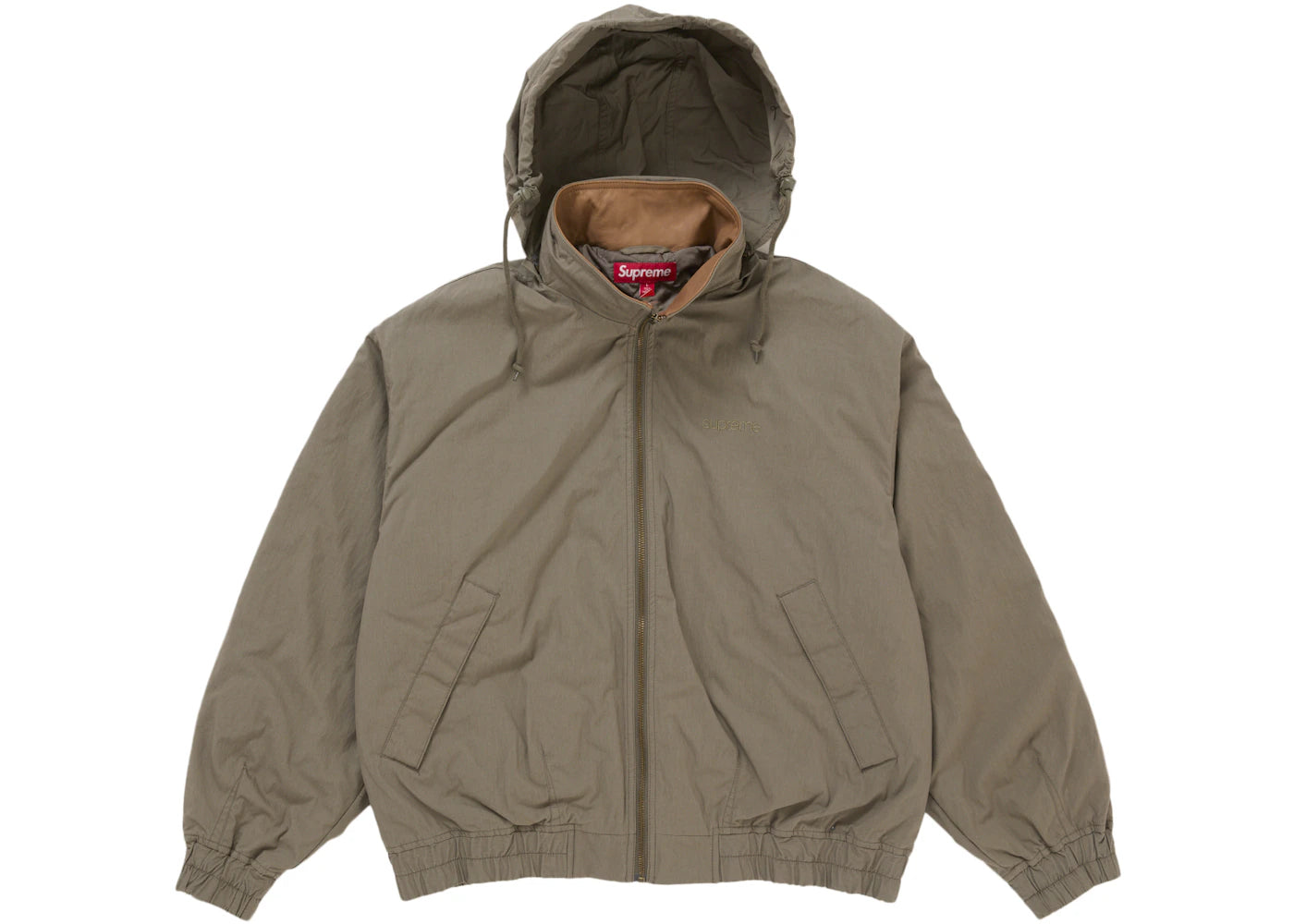 Supreme Leather Collar Utility Jacket (SS25) Olive – Side Kicks Supreme Leather Collar Utility Jacket (SS25) Olive – Side Kicks