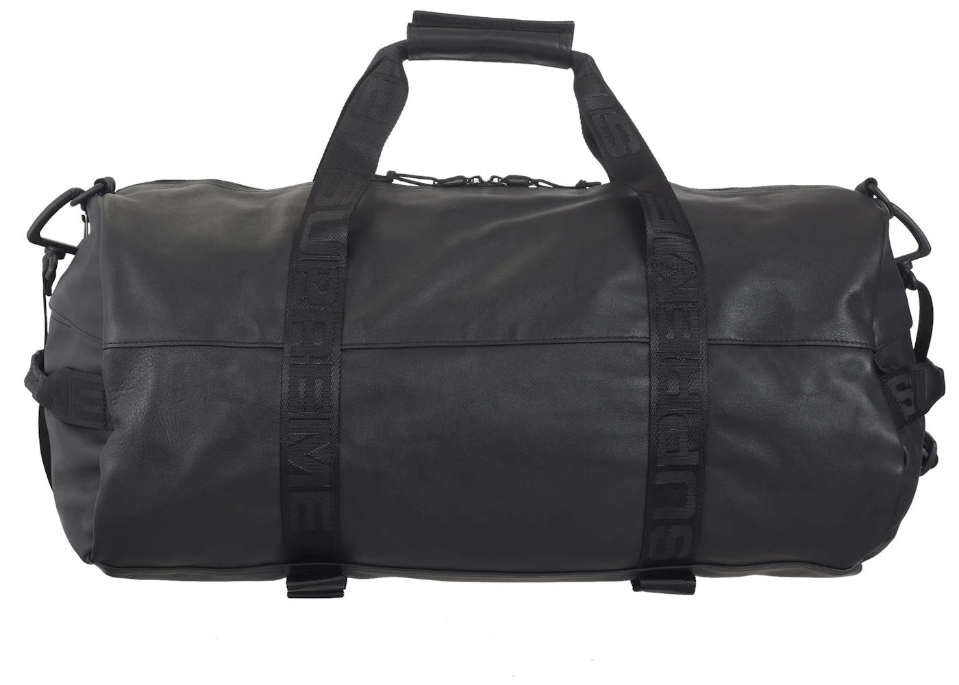 Leather Duffle Bag Black – Side Kicks