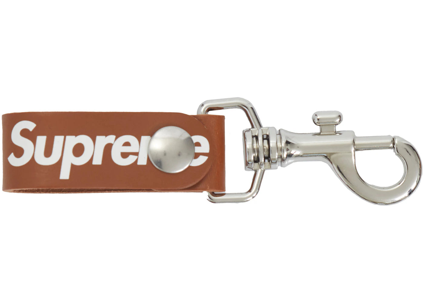 Supreme Leather Key Loop Brown