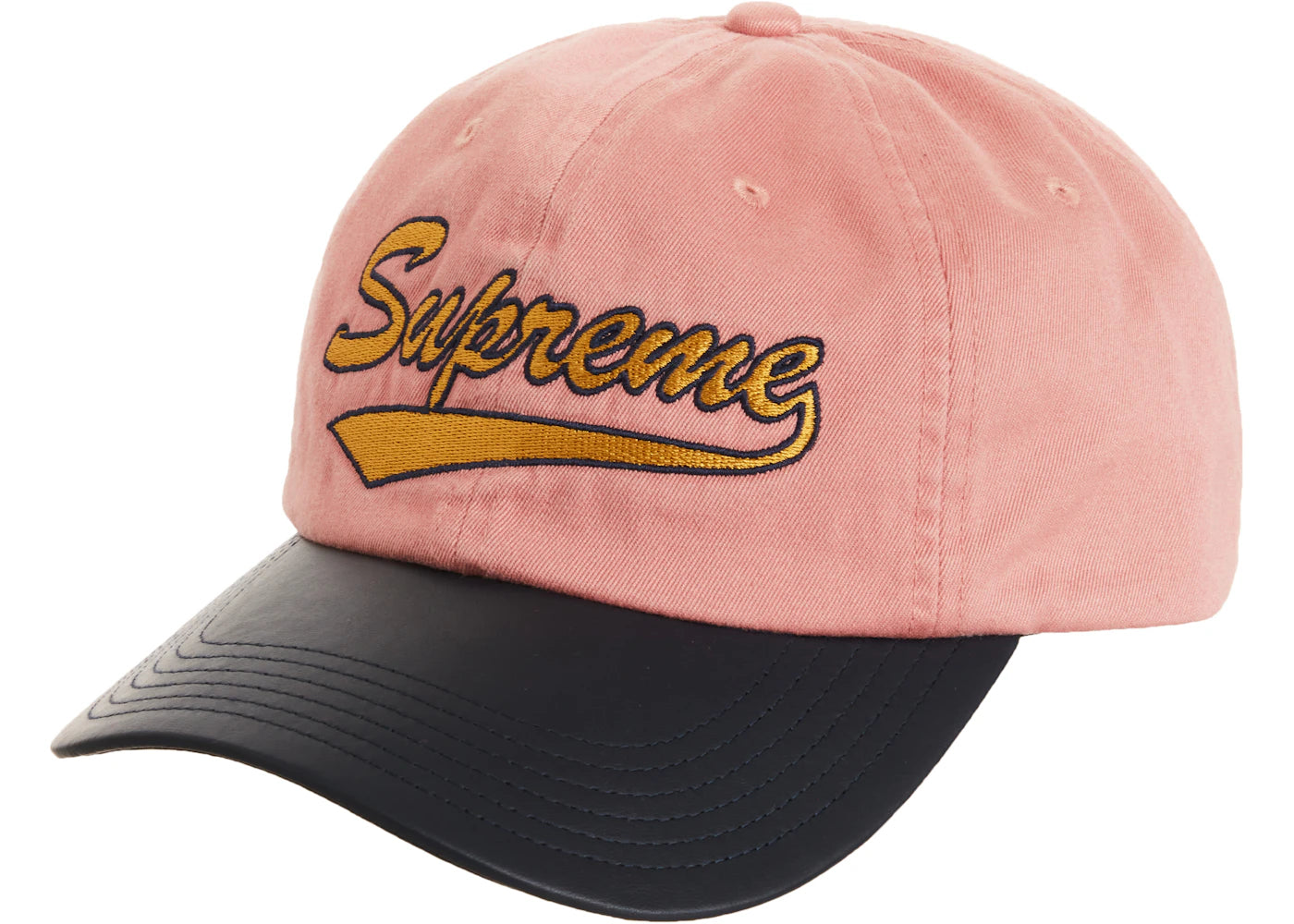 Supreme Leather Visor 6-Panel Pink