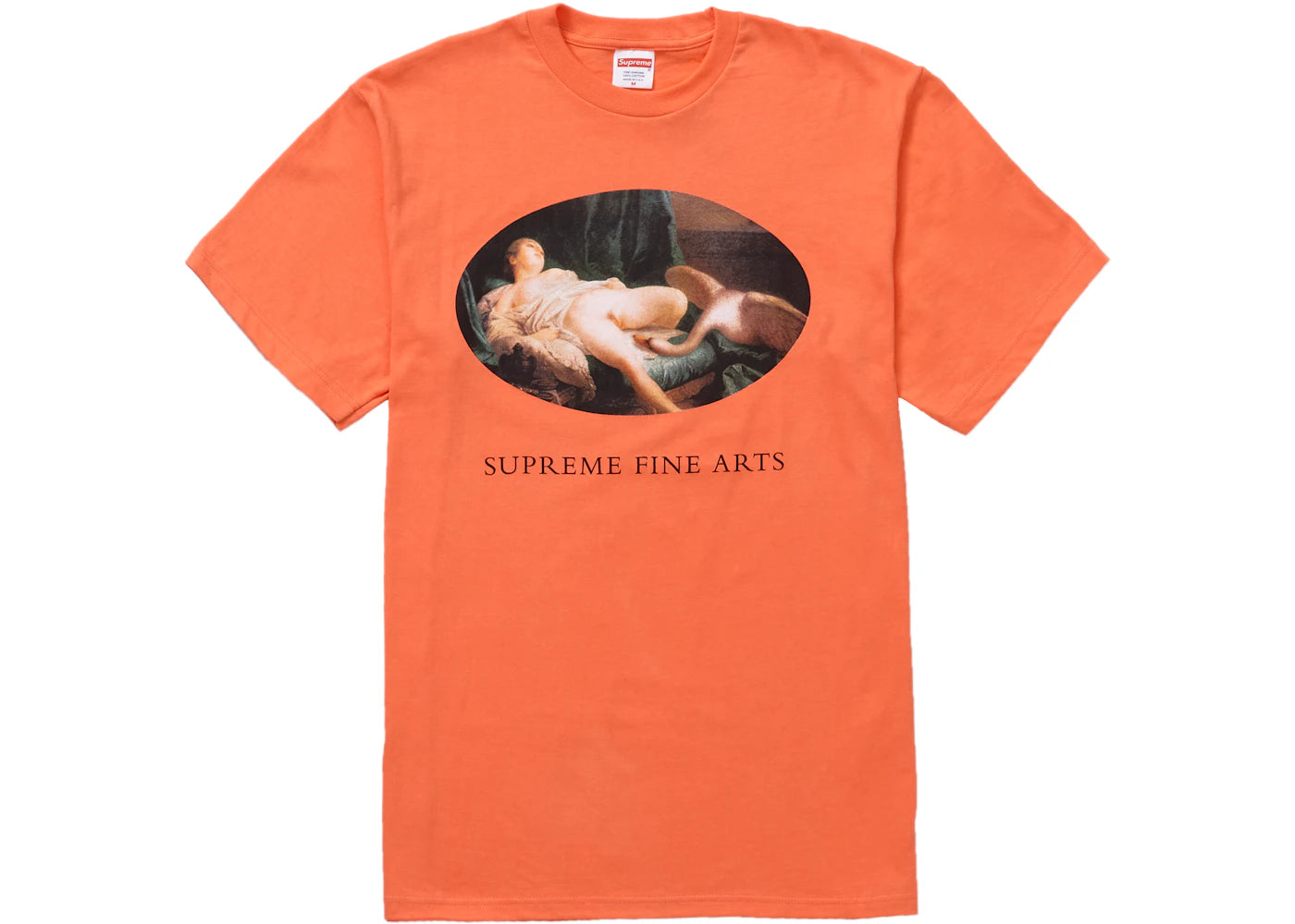 Supreme Leda and the Swan Tee Neon Orange