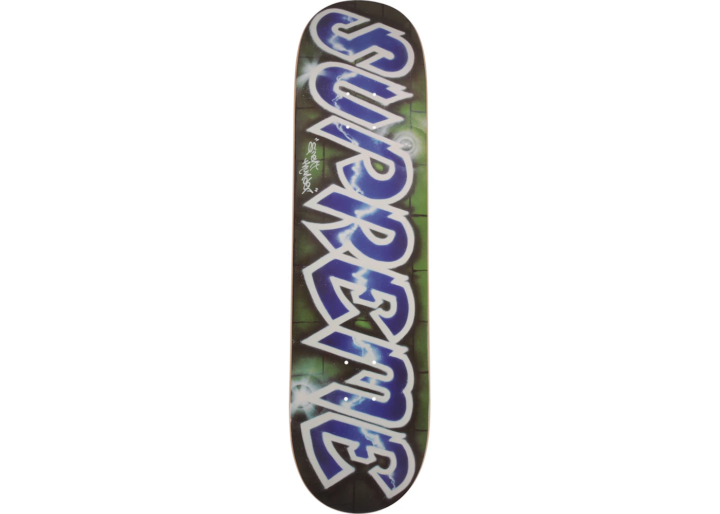 Supreme Lee Quinones Lee Logo Skateboard Deck Blue