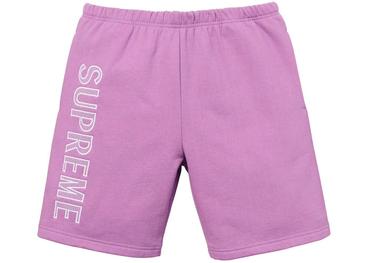 Supreme Leg Embroidery Sweatshort Violet