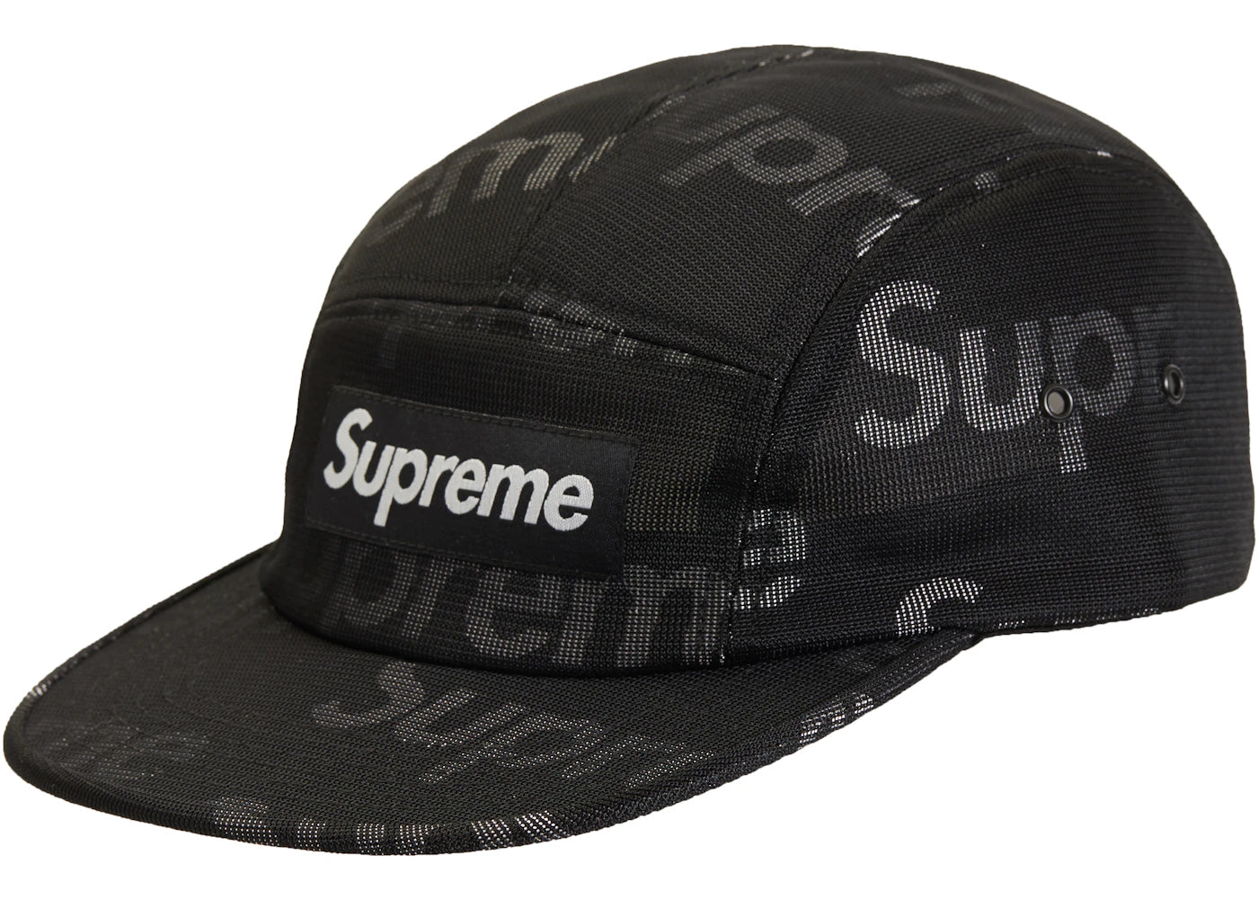 Supreme Lenticular Logo Camp Cap Black