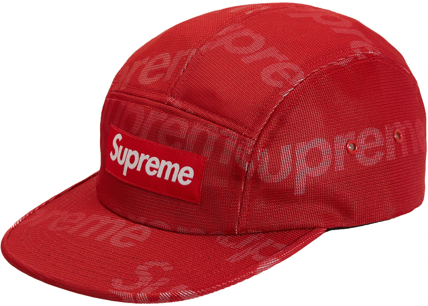 Supreme Lenticular Logo Camp Cap Red