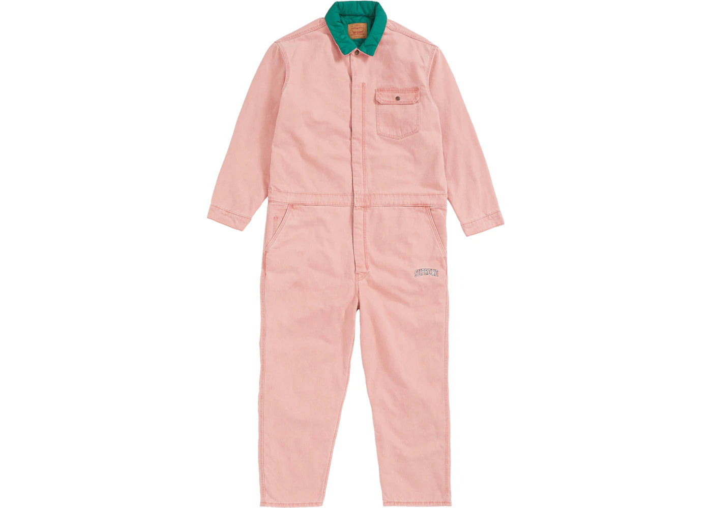 Supreme Levi's Denim Coveralls Pink