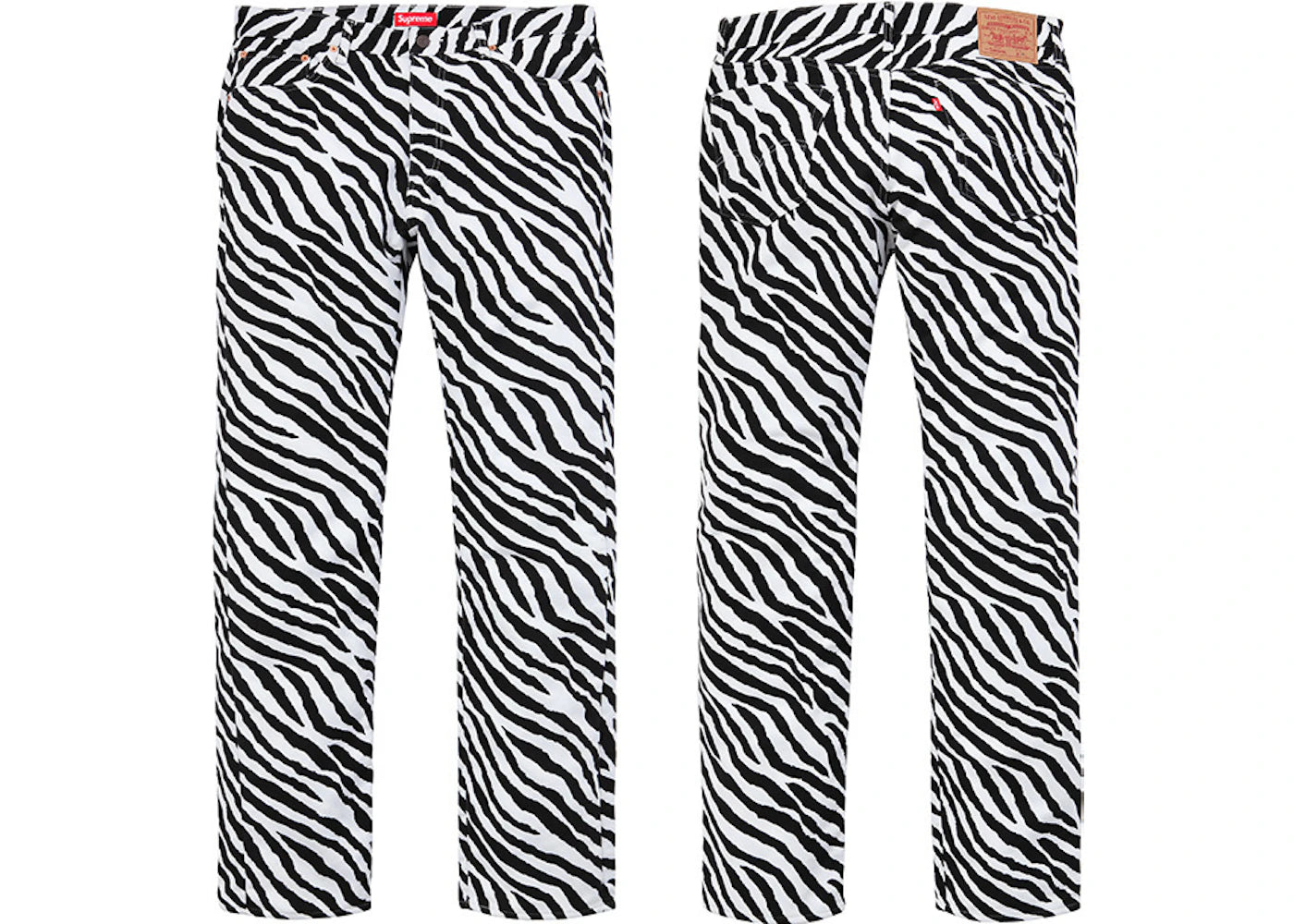 Supreme Levis Moleskin 505 Jean Zebra