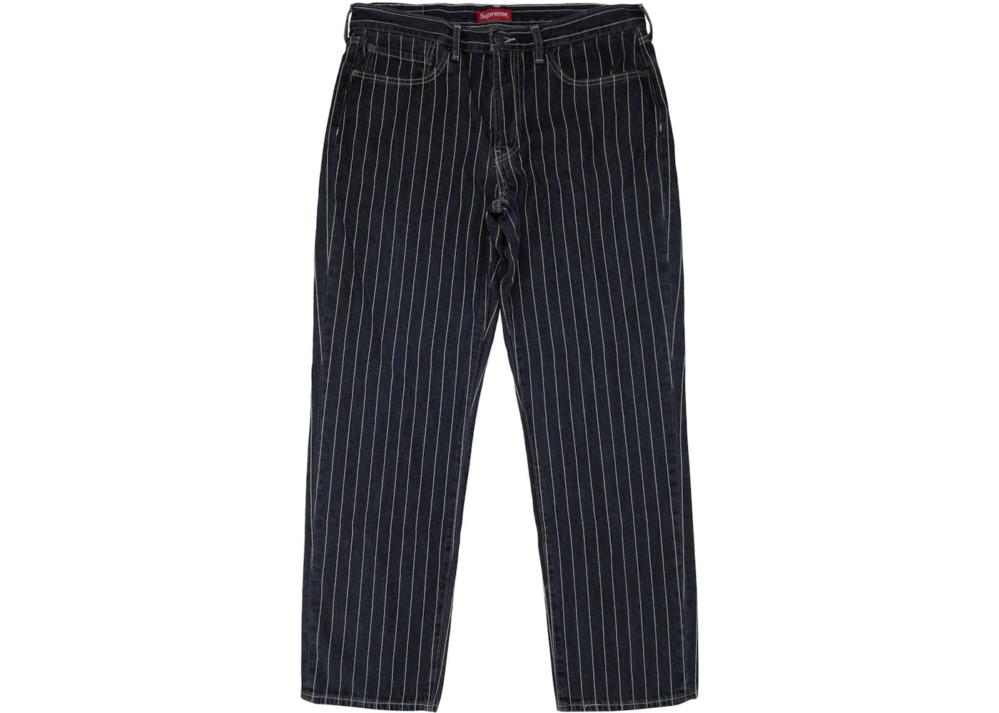 Supreme Levi's Pinstripe 550 Jeans Black