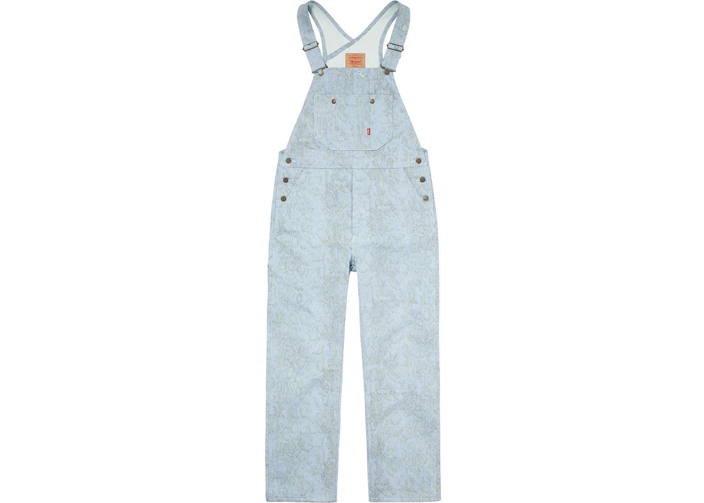 Supreme Levi's Snakeskin Overalls light Blue
