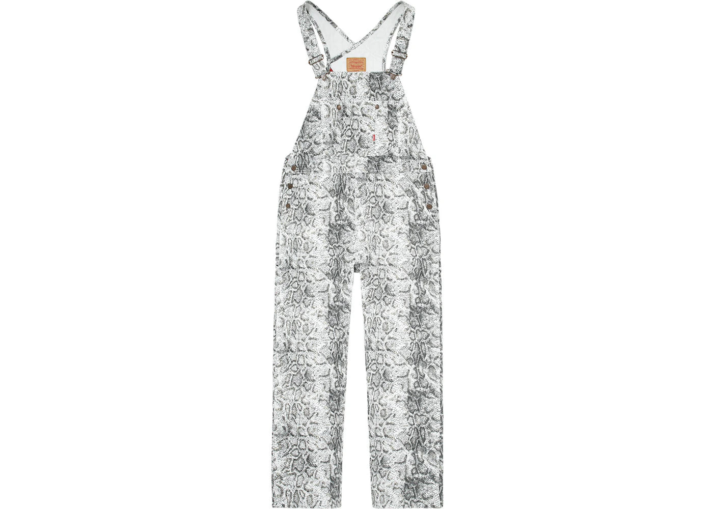 Supreme Levi's Snakeskin Overalls White