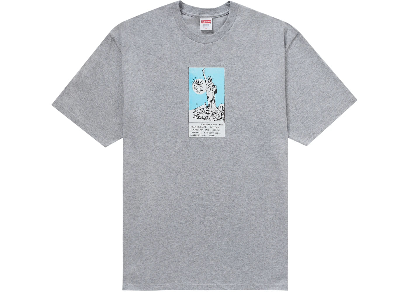 Supreme Liberty Tee Heather Grey