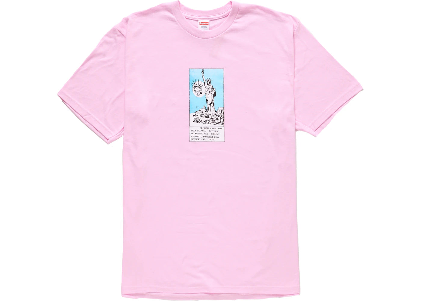 Supreme Liberty Tee Light Pink