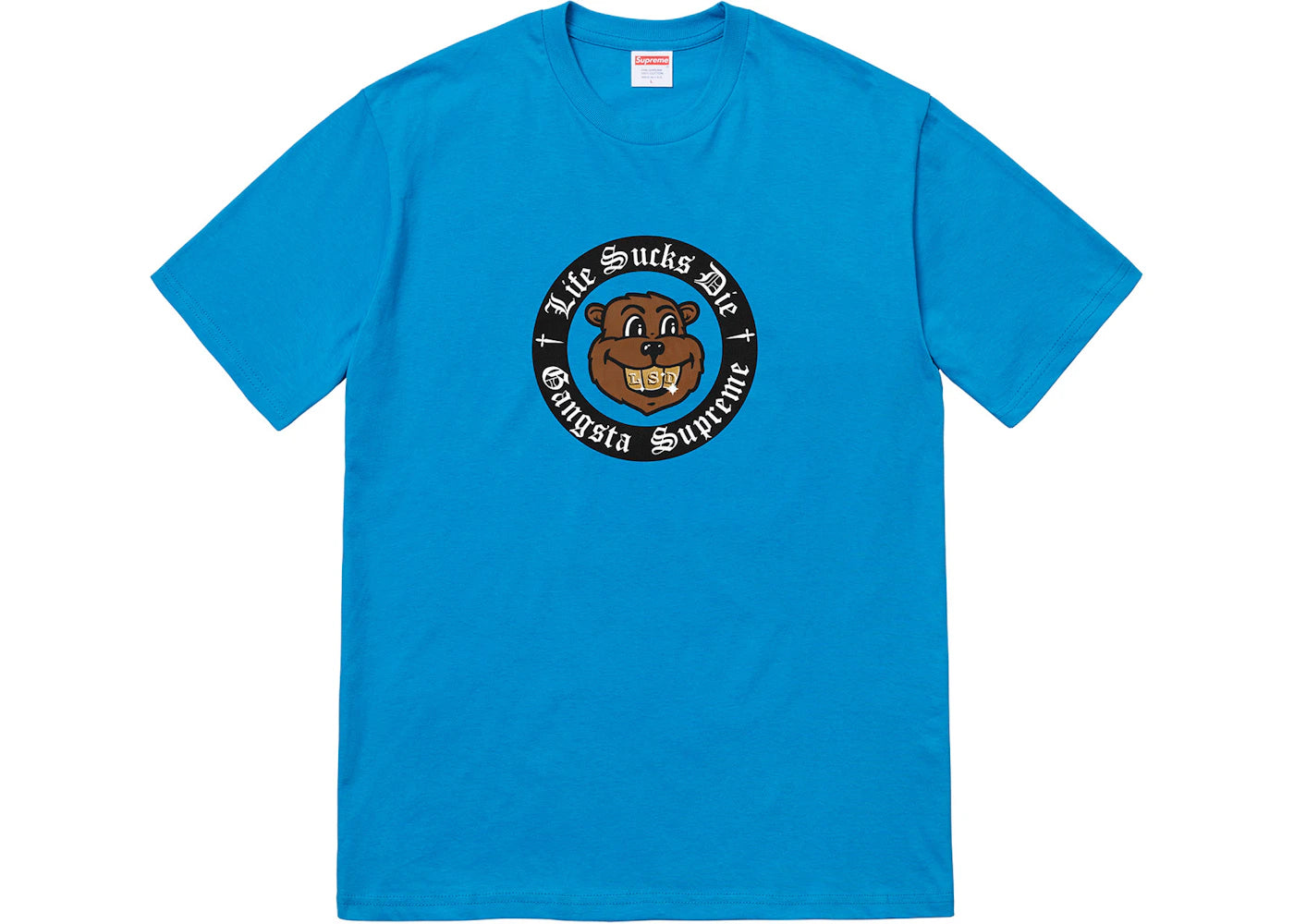 Supreme Life Sucks Die Tee Bright Blue