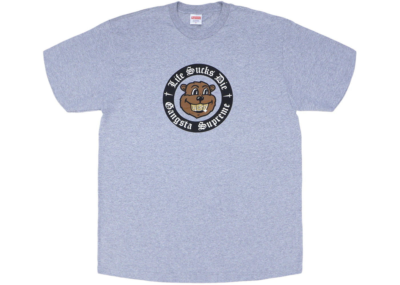 Supreme Life Sucks Die Tee Heather Grey