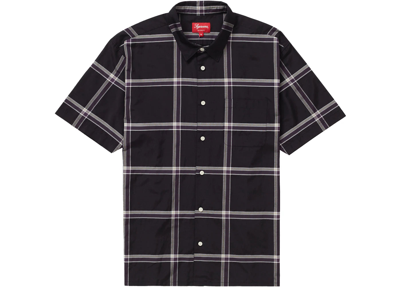 Supreme Lightweight Plaid S/S Shirt Black