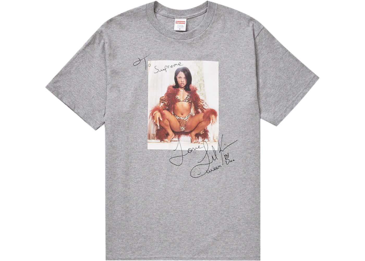 Supreme Lil Kim Tee Heather Grey