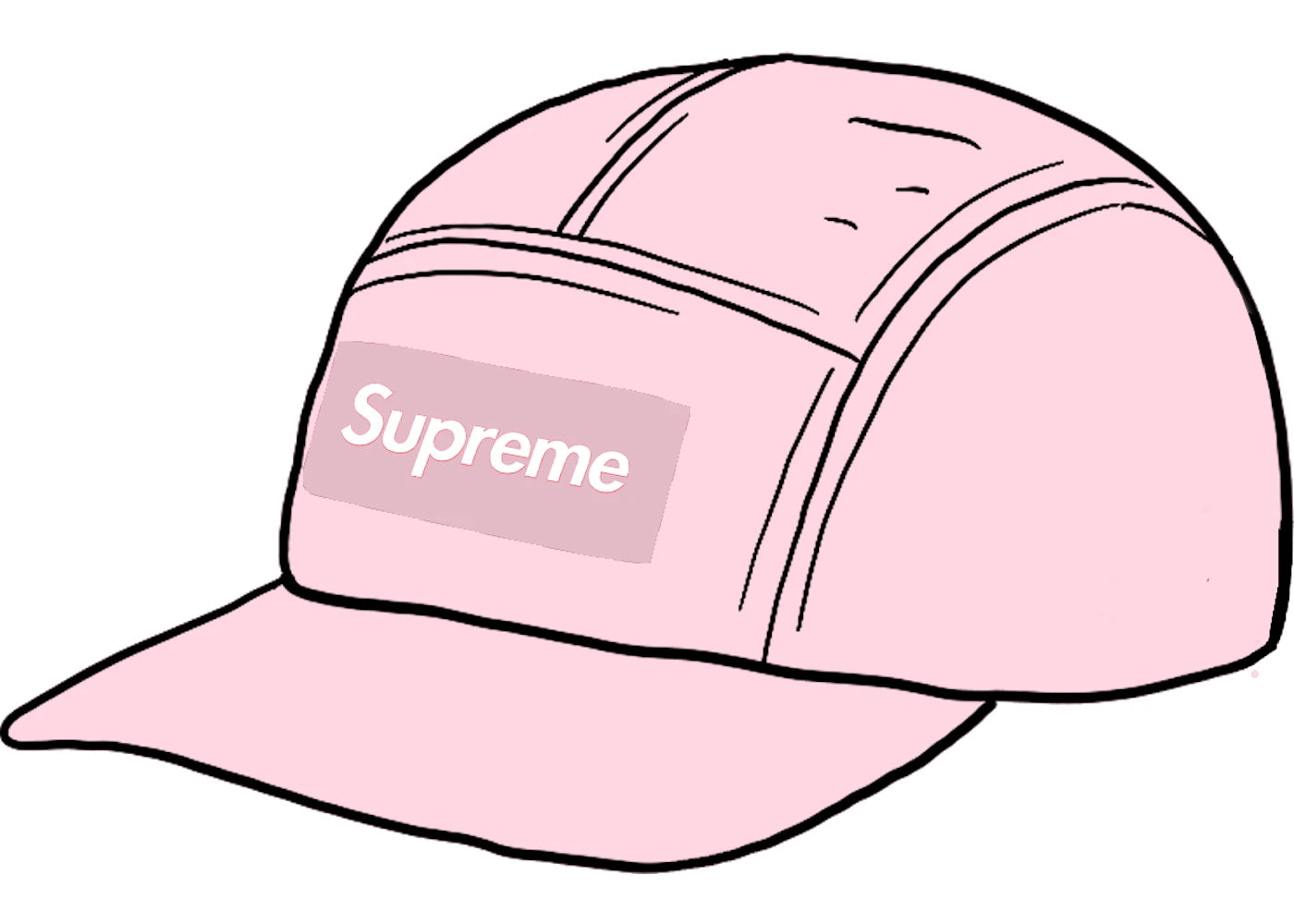 Supreme Linen Camp Cap Dusty Purple