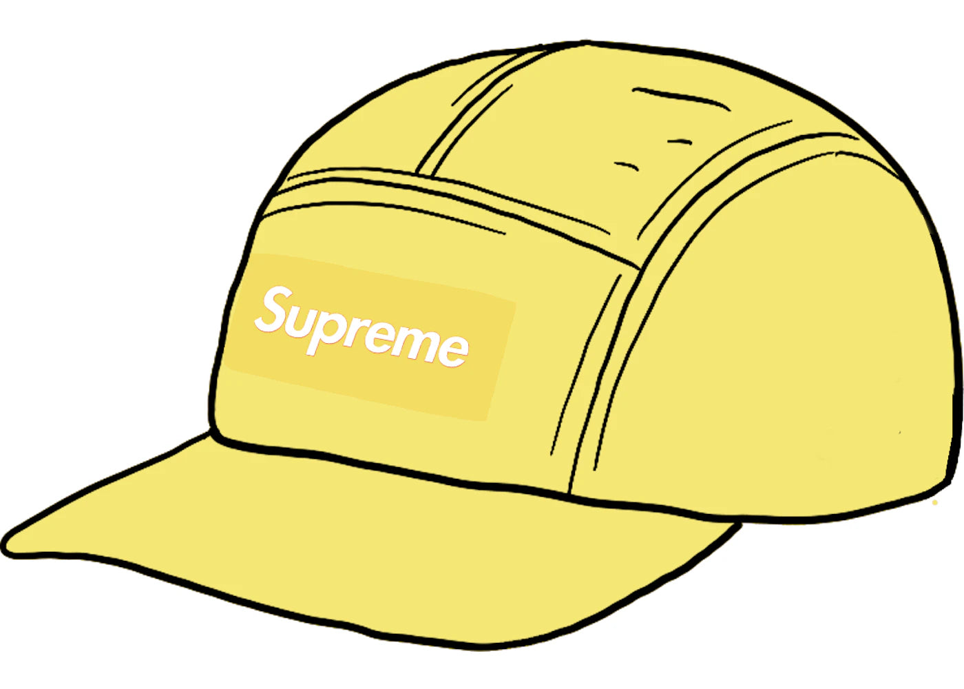 Supreme Linen Camp Cap Lime