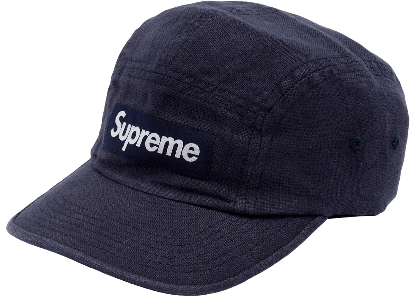 Supreme Linen Camp Cap Navy