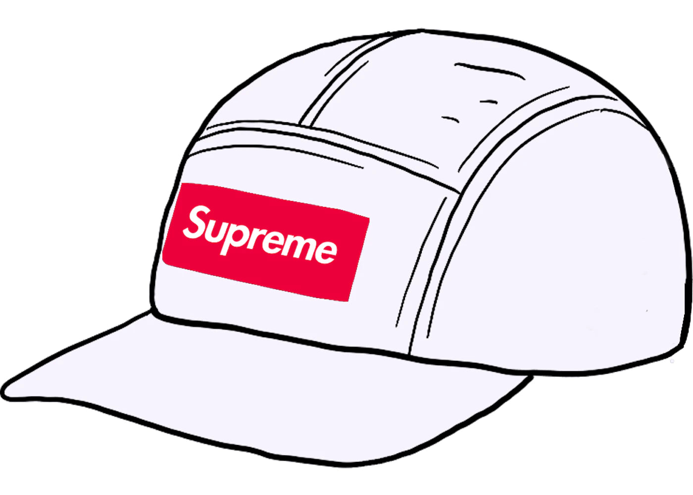 Supreme Linen Camp Cap White