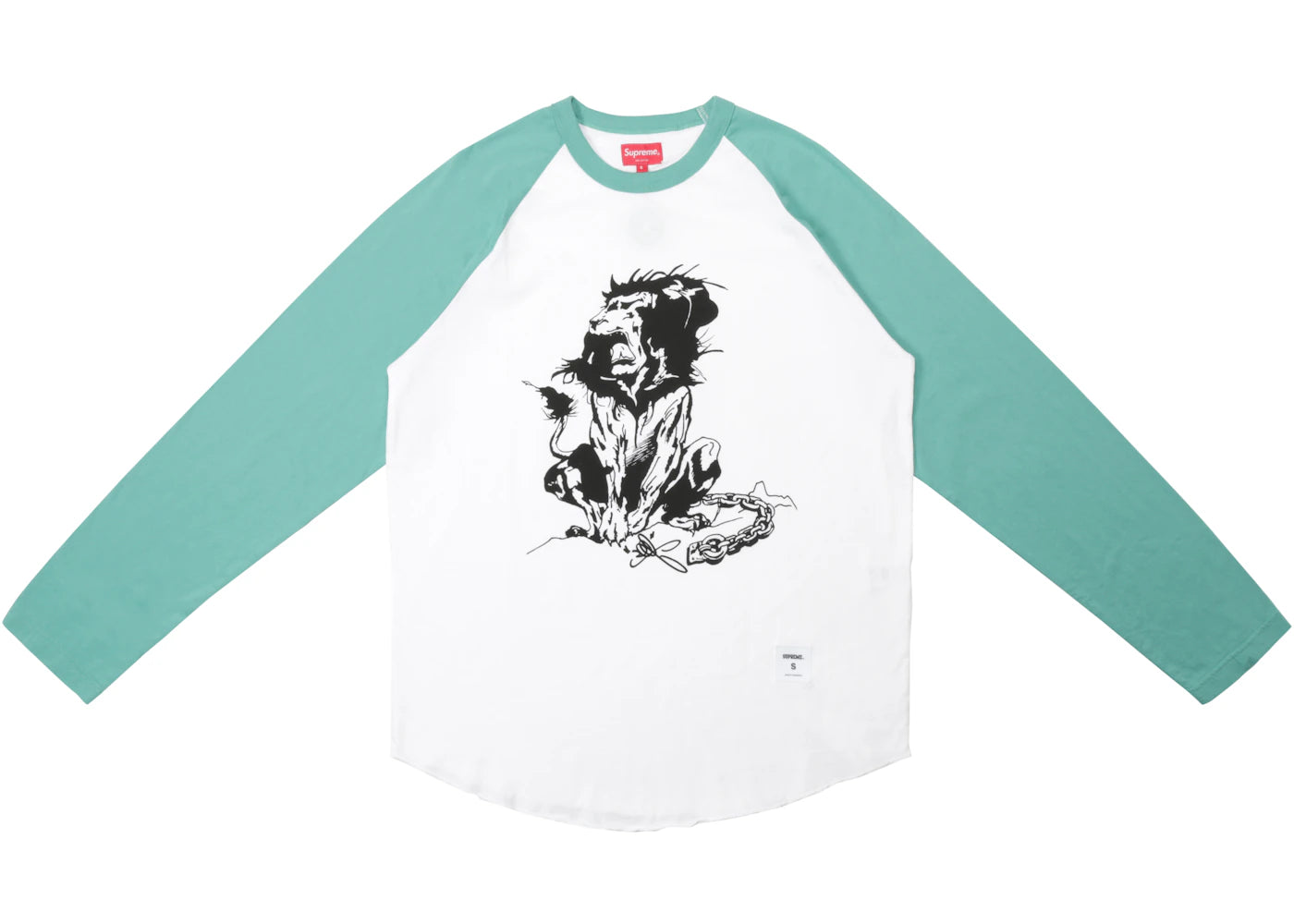 Supreme Lion Raglan Baseball Top Mint