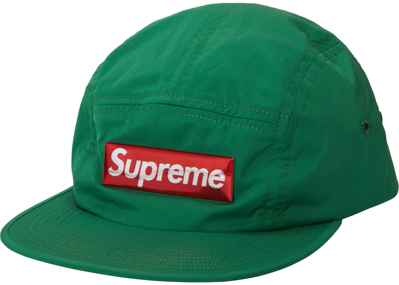 Supreme Liquid Metal Logo Camp Cap Green