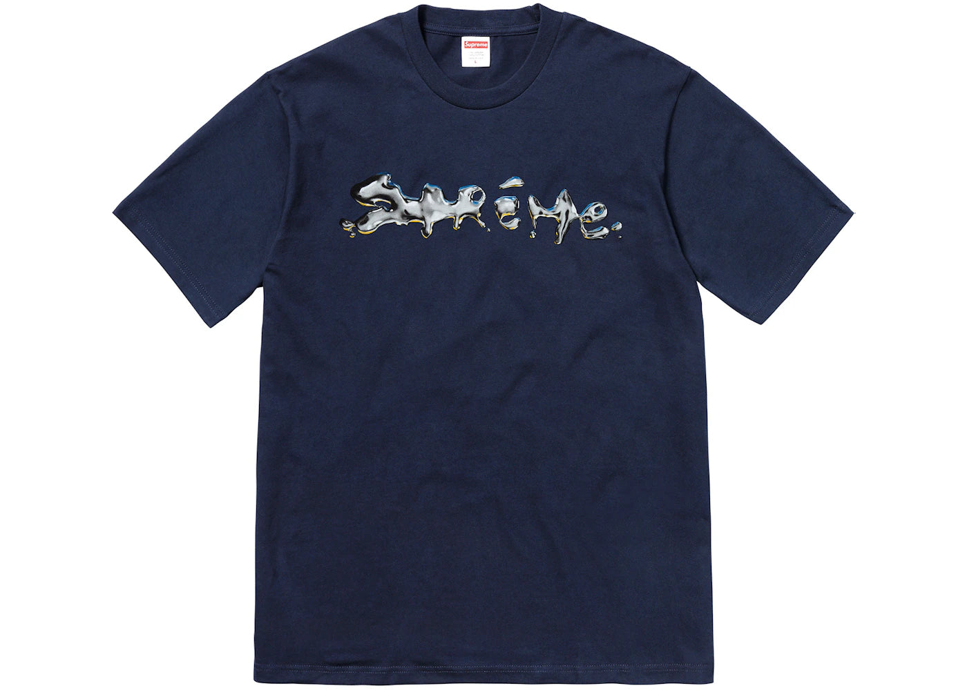 Supreme Liquid Tee Navy