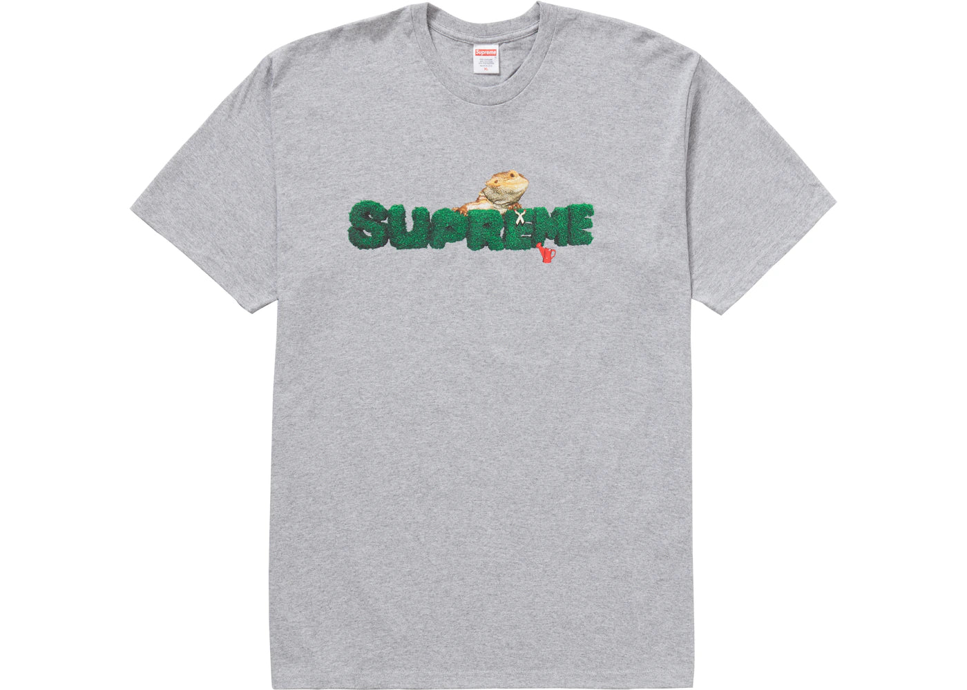Supreme Lizard Tee Heather Grey
