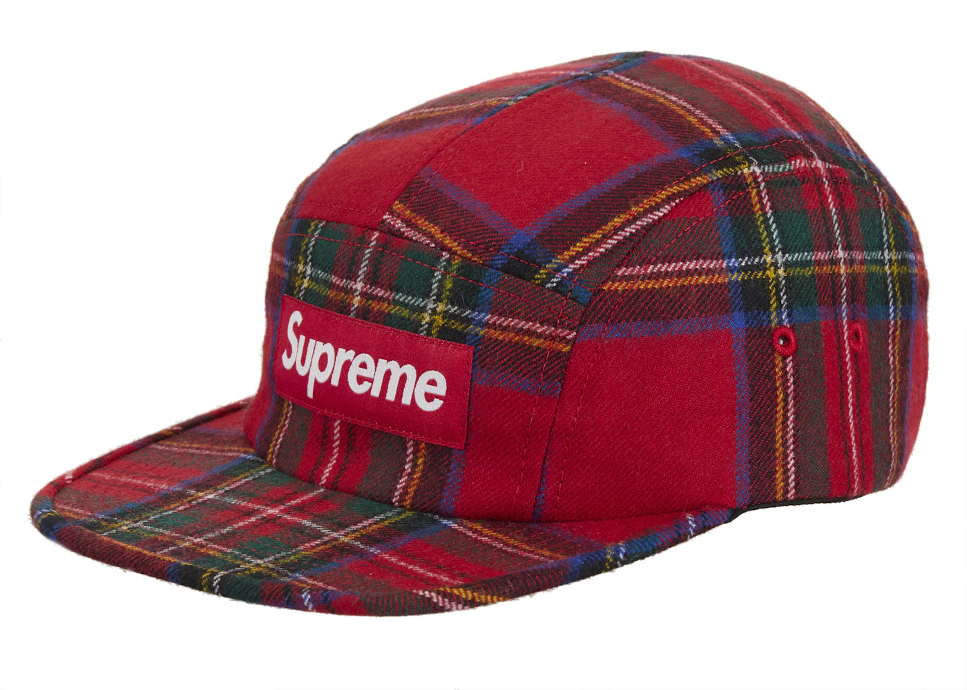 Supreme Lochcarron Camp Cap Red Plaid