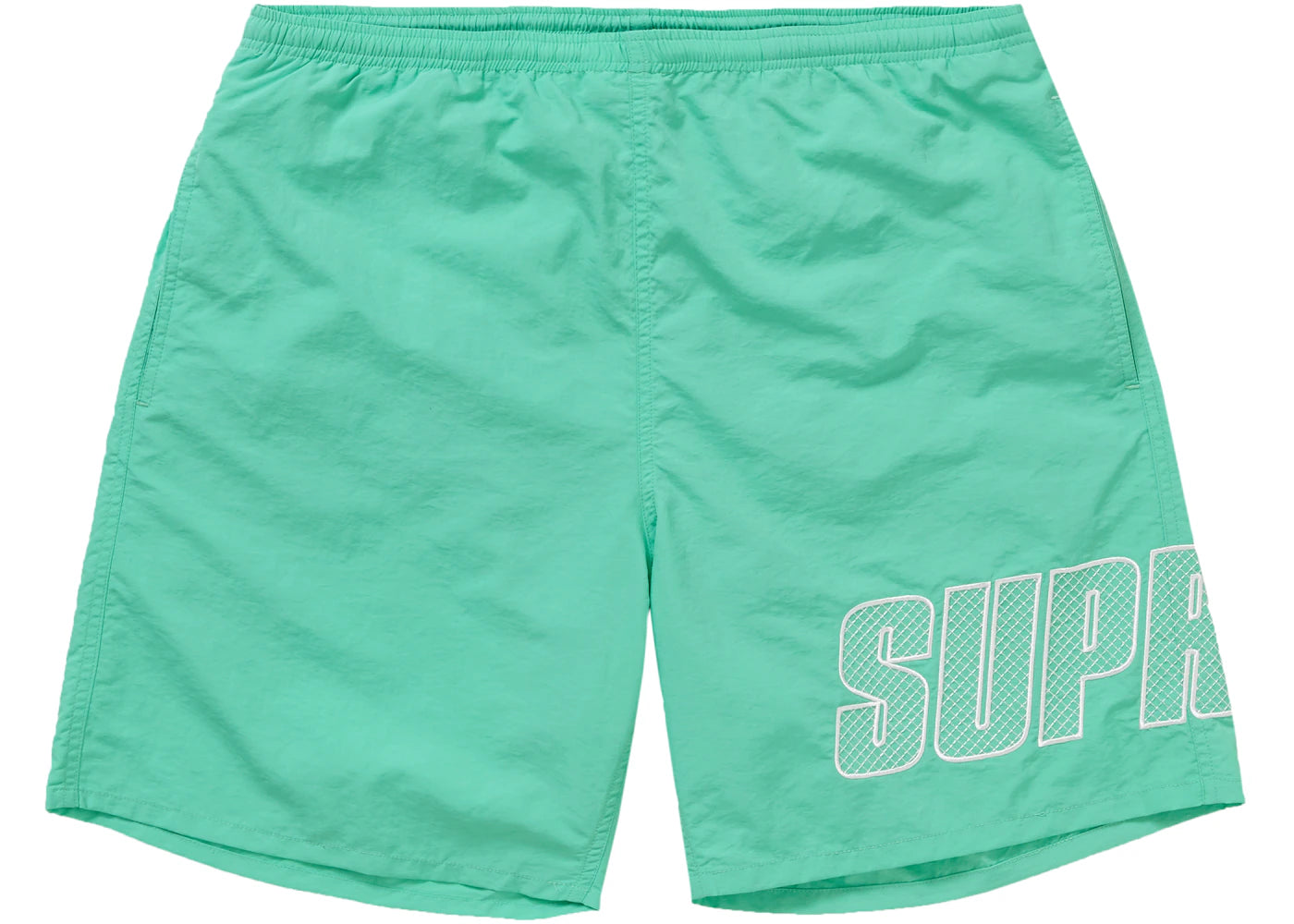 Supreme Logo Applique Water Short Mint