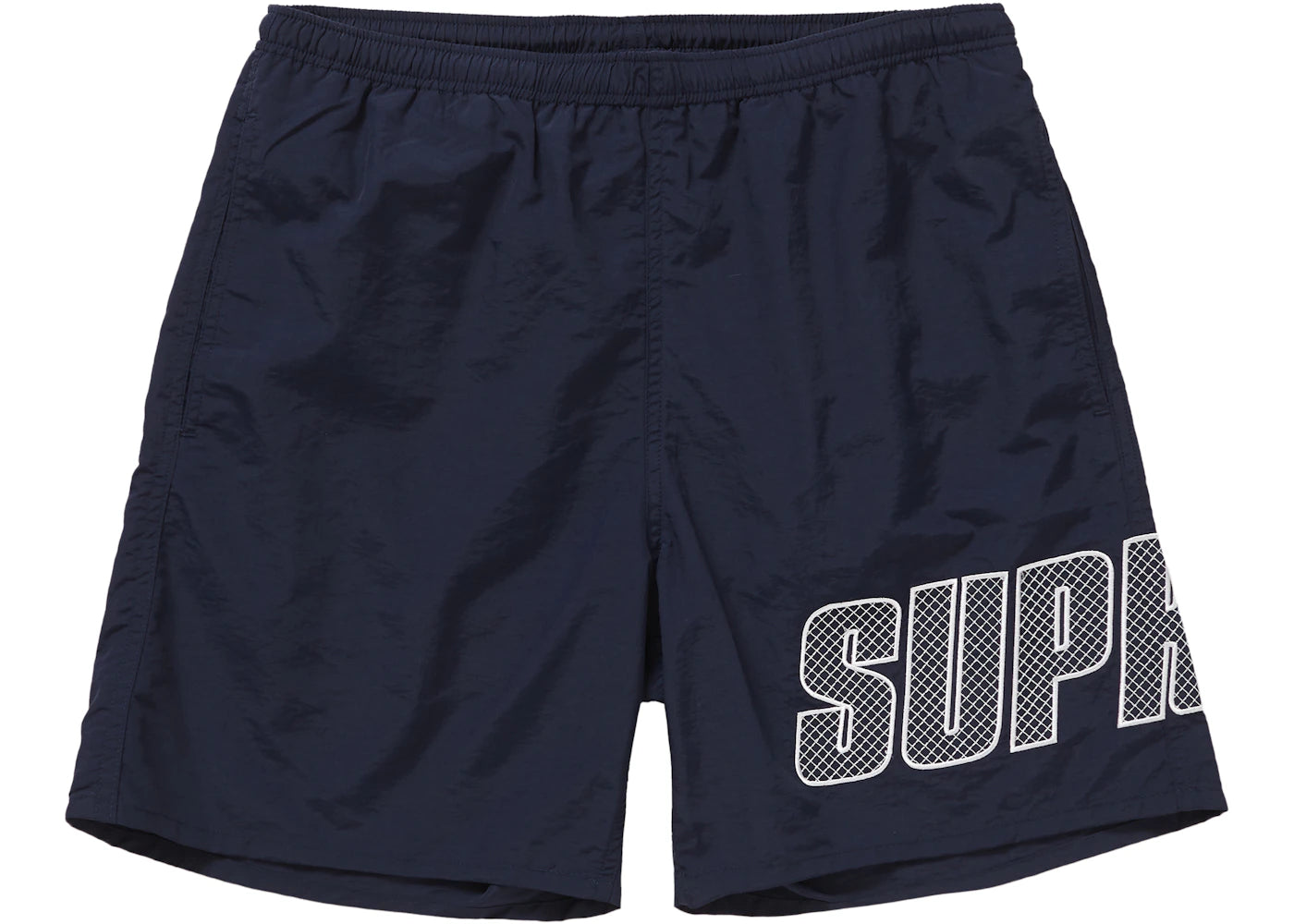 Supreme Logo Applique Water Short Navy
